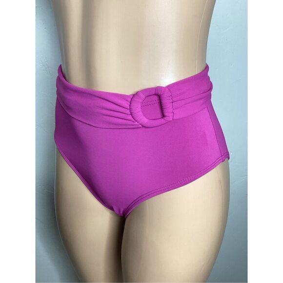 New. Robin Piccone fuchsia high waist bikini. XS. Retails $210 - Picture 7 of 15